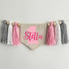 First Birthday Decorations | Custom Banner | Girl 1st Birthday | Personalized High Chair Banner | Cake Smash Prop | One Banner
