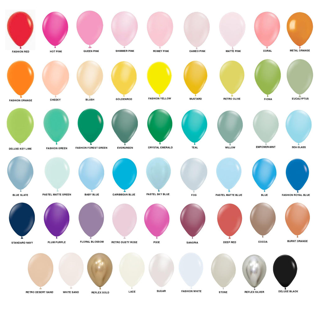 Sample Balloon Colors | Order A Sample Color