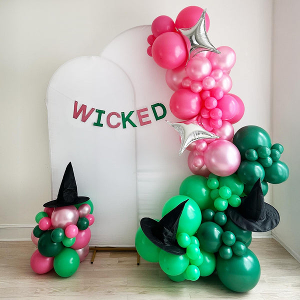 Pink and Green Balloon Garland | Witch Party Decorations | Girls Birthday Party