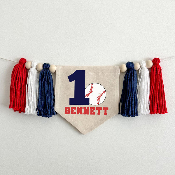 Baseball Rookie Year | 1st Birthday Decorations | Custom High Chair Banner | Baseball Party Decor | Cake Smash Prop