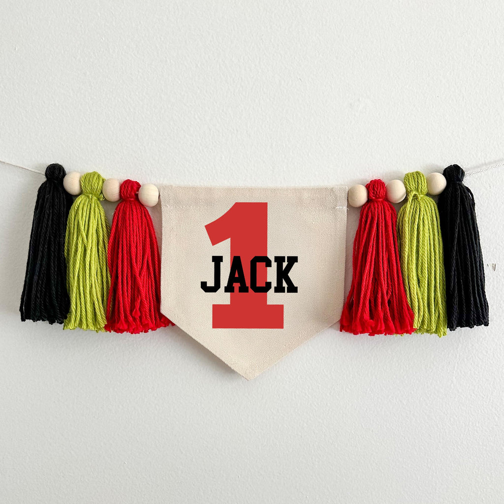 First Birthday Decorations | Custom 1st Birthday Decor | Boy 1st Birthday | High Chair Banner | One Banner | Cake Smash Prop