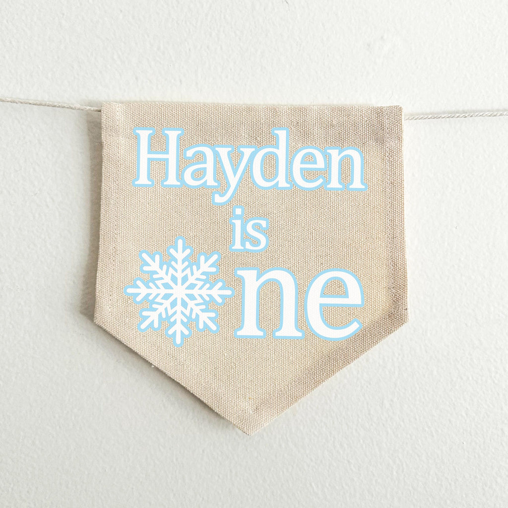 Winter ONEderland 1st Birthday Party Decorations, Custom Winter Wonderland High Chair Banner, Snowflake First Birthday, Snow Cake Smash Prop
