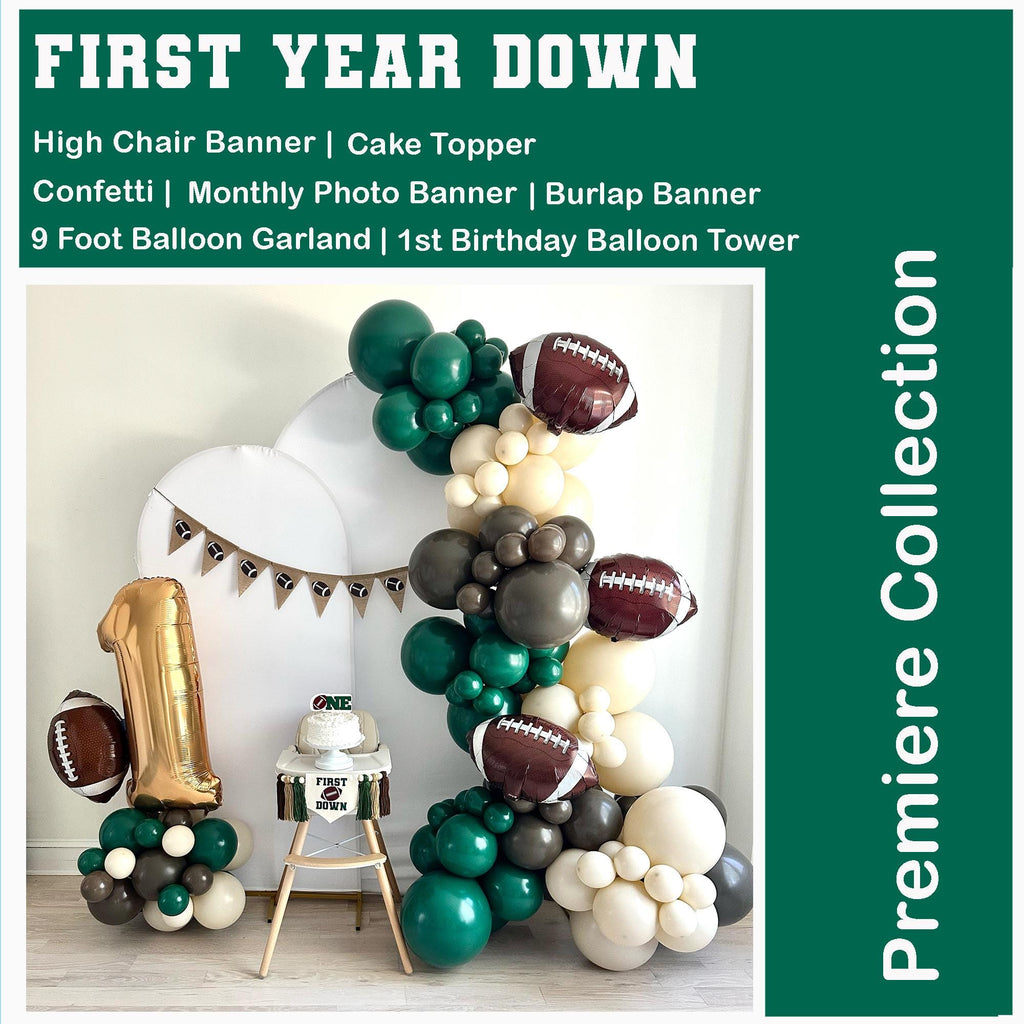First Year Down Birthday | Football First Birthday | Boy First Birthday Kit