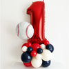 Rookie of the Year 1st Birthday | Baseball First Birthday Decorations | Baseball Balloon Arch