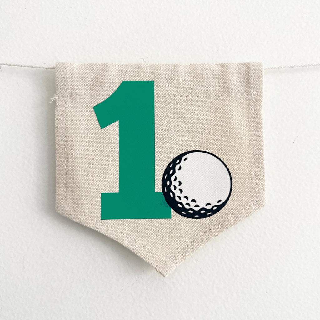 Golf 1st Birthday Party Decorations | Custom Hole in One High Chair Decoration | Personalized Golf Banner | Sports First Birthday Party