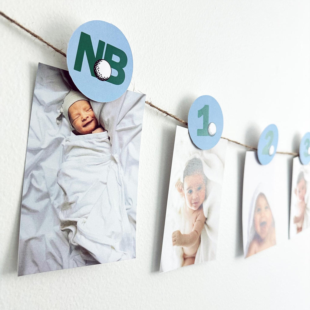 Golf Birthday | Golf First Birthday | Hole in One Party | Highchair Banner | Boy Party Decor | 1st Birthday Bundle | Mastered First Year