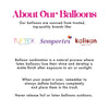Holiday First Birthday Balloons | Red & Brown Balloon Tower