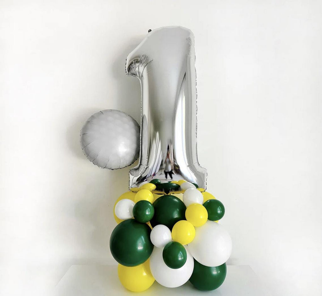 Golf Birthday 1st Birthday Bundle | Hole in One Party | Highchair Banner | Boy Party Decor | Golf First Birthday | Mastered First Year