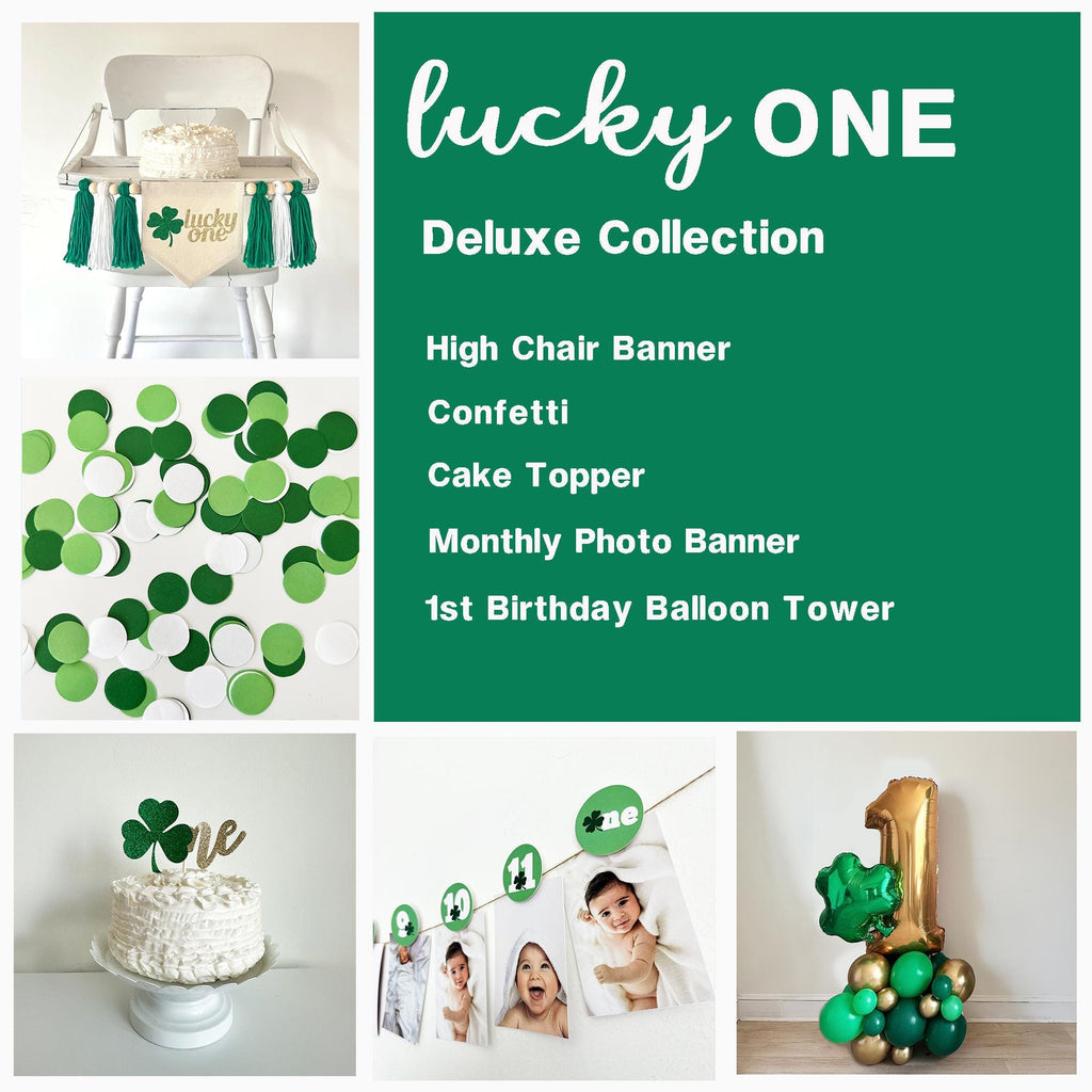 Lucky One First Birthday | St Patrick's Day Birthday | Boy First Birthday Kit | Shamrock Party Decorations | St Paddy's Day | Balloon Arch