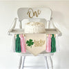 Lucky One First Birthday | Girls St Patrick's Day Party | Shamrock Clover Decorations | Green Pink and White Balloon Arch