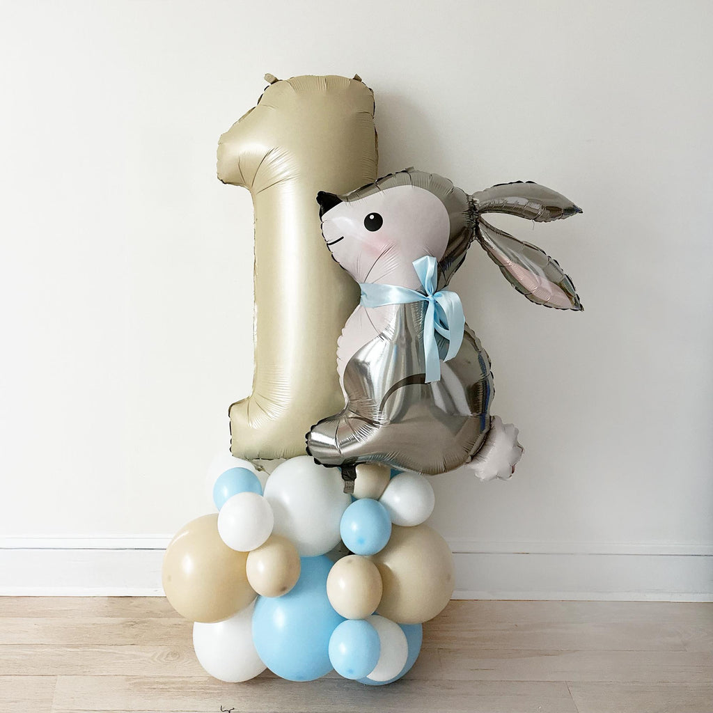 Some Bunny Is One First Birthday Bundle | Easter 1st Birthday Party Decorations | Boys Cake Smash Decor