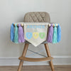 One Little Sweetheart 1st Birthday Banner, Custom Candy Hearts Highchair Decoration, Personalized Valentines Day First Birthday Party Sign