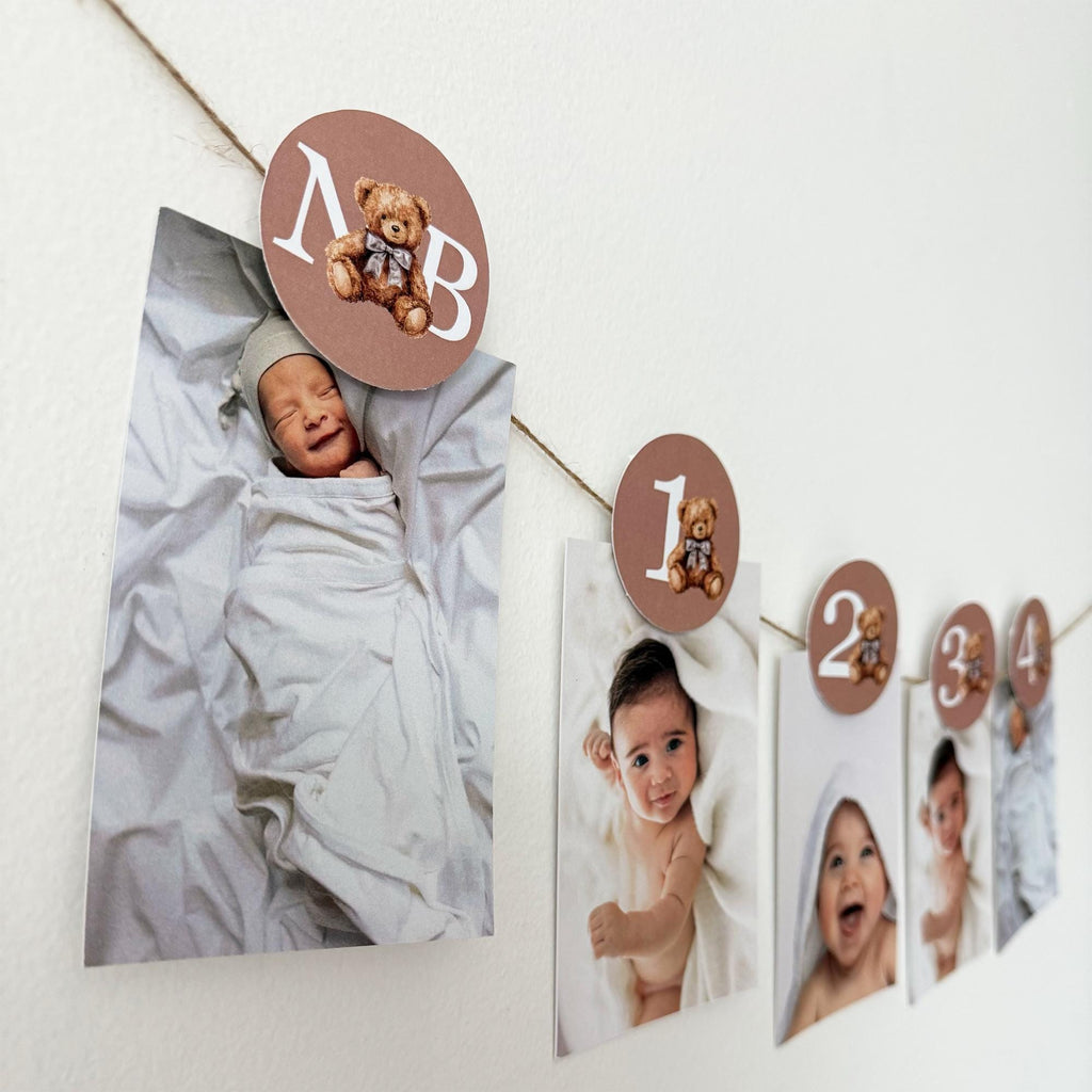 My Beary 1st Birthday Bundle | Teddy Bear Party Decorations | One Banner | First Birthday Party Decorations | Preppy Bear Balloon |