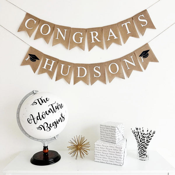 Custom Graduation Banner | Personalized Congrats Grad Sign | Graduation Party Decorations | Class of 2026 | College Bound