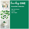 Lucky One First Birthday | Girls St Patrick's Day Party | Shamrock Clover Decorations | Green Pink and White Balloon Arch