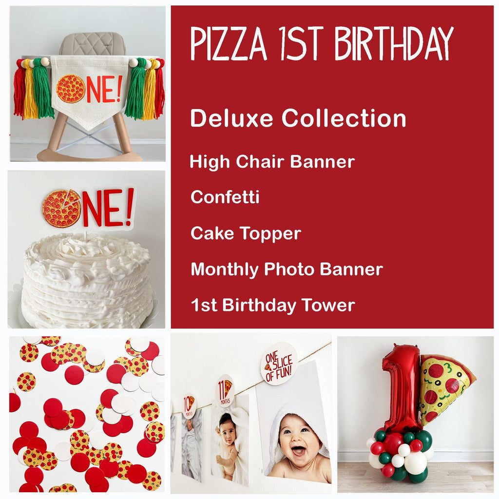 Pizza First Birthday Decor | Pizza 1st Birthday Party | Slice Of Fun | Italian First Birthday Party Theme | One Banner