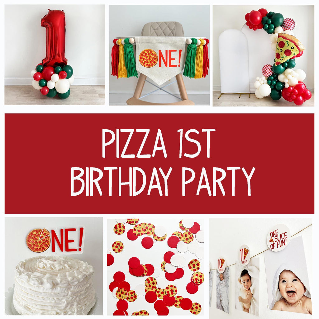 Pizza First Birthday Decor | Pizza 1st Birthday Party | Slice Of Fun | Italian First Birthday Party Theme | One Banner