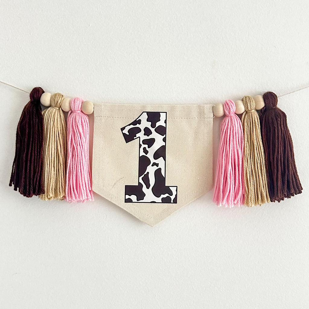 My 1st Rodeo High Chair Banner | Cowboy First Birthday | Western Cake Smash Party | Cowgirl Cake Smash Decor | Tassel Garland