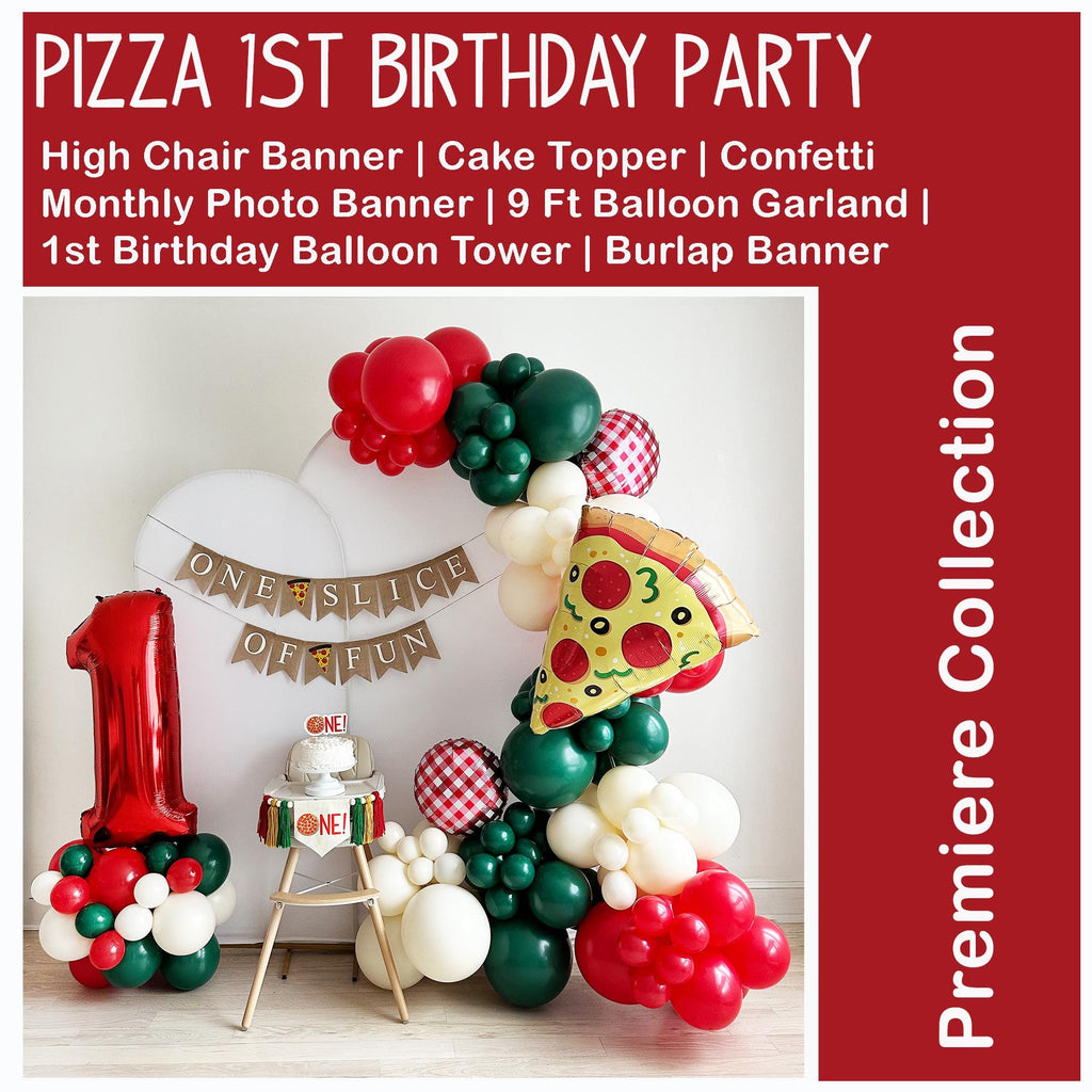 Pizza First Birthday Decor | Pizza 1st Birthday Party | Slice Of Fun | Italian First Birthday Party Theme | One Banner