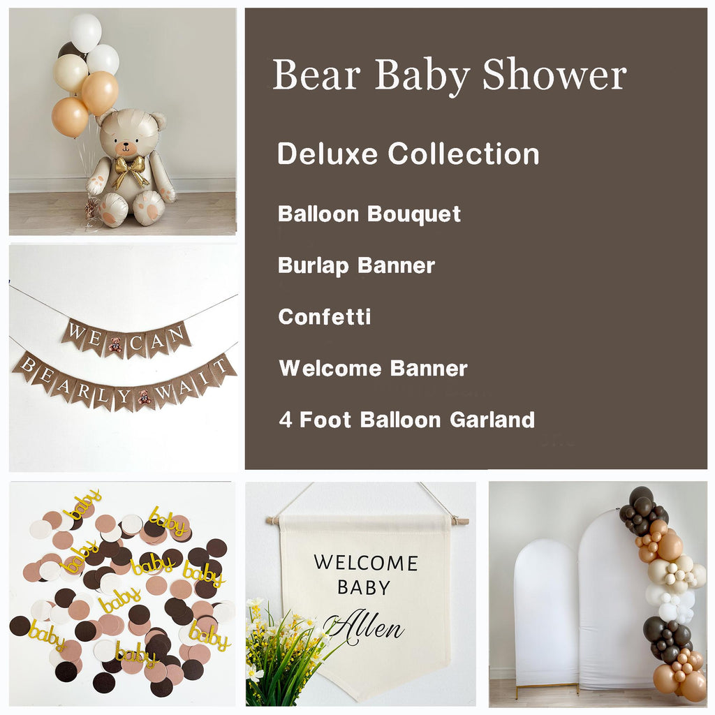 Bear Baby Shower | We Can Bearly Wait Shower | Teddy Bear Baby Announcement | Gender Neutral Baby Shower Bundle