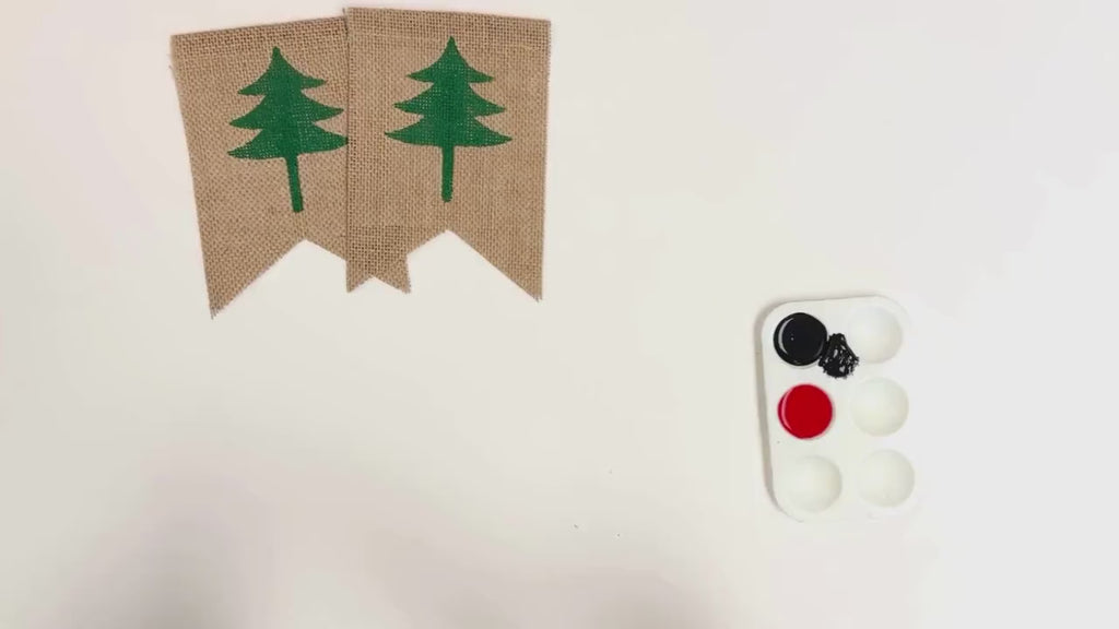 Merry Christmas Burlap Banner | Rustic Holiday Decorations | Festive Christmas Bunting