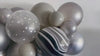 Silver Balloon Garland, Galactic Party Decor, Cosmic Balloons, Balloon Party Kit, Silver Balloon Backdrop