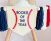 Rookie of the Year 1st Birthday | Baseball First Birthday Decorations | Baseball Balloon Arch | 12 Month Photo Banner | Baseball Party Kit