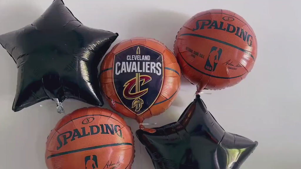 NBA Cavaliers Basketball Party Collection | Basketball Party Decor | Basketball Balloon Decor | Sports Balloon Garland | COL393