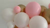 Pink Gold & White Party Decor, Classic Neutral Balloon Garland, Balloon Party Kit, Light Pink, Gold and White Party Decorations