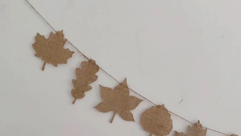Fall Leaves Banner, Burlap Leaves Banner, Fall Decor, Changing Leaves Decorations,  Autumn or Thanksgiving Decor, Thanksgiving Banner,COL506