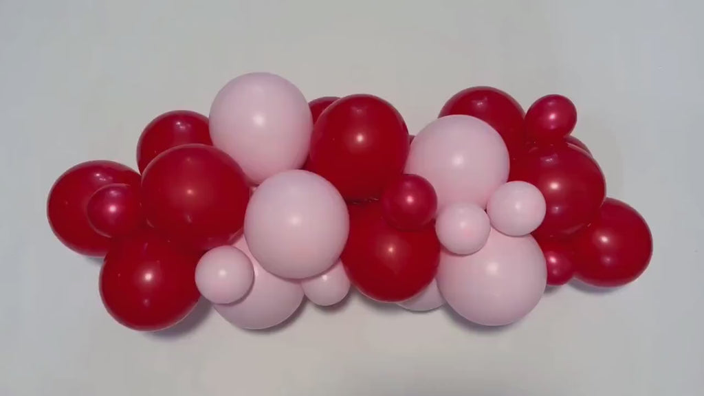 Red and Pink Party Decor, Valentine's Day Balloon Garland, Holiday Balloon Party Kit, Christmas Party Decorations, Balloon Backdrop