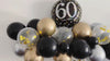 60th Birthday Balloon Decor | Milestone Birthday Party | Birthday Party Theme | Silver, Gold Balloon Decorations | Birthday Party Decor |