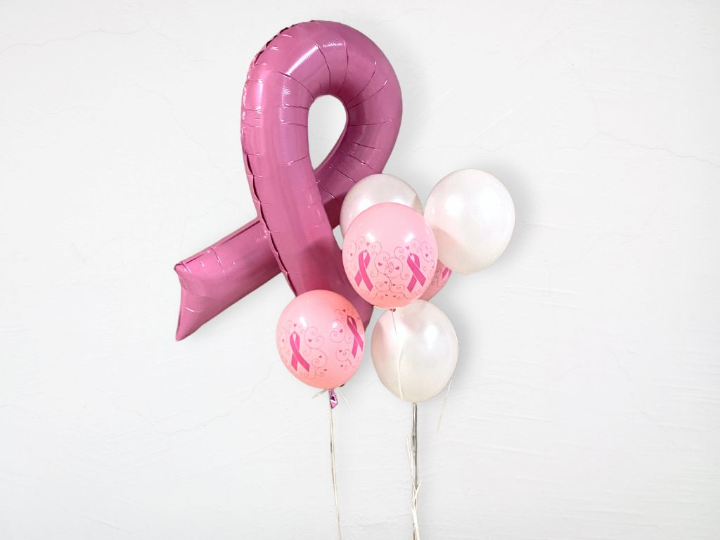 Breast Cancer Awareness Balloon Kit, Pink Ribbon Balloon