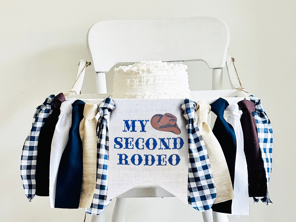 My Second Rodeo Labels FINAL SALE My Second Rodeo Banner | Western 2nd Birthday Decor | Cowbo ...