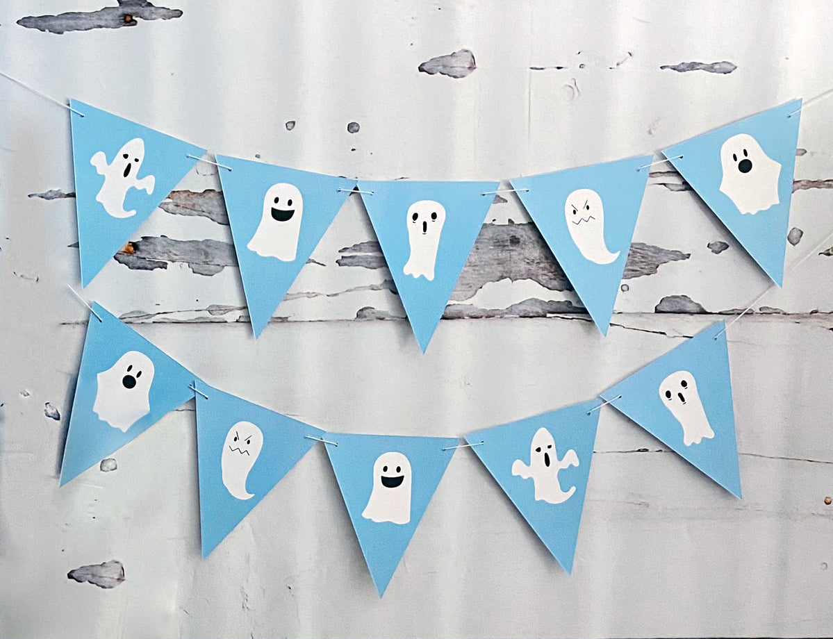 Blue Ghost Banner | Halloween Party Decorations – Swanky Party Box