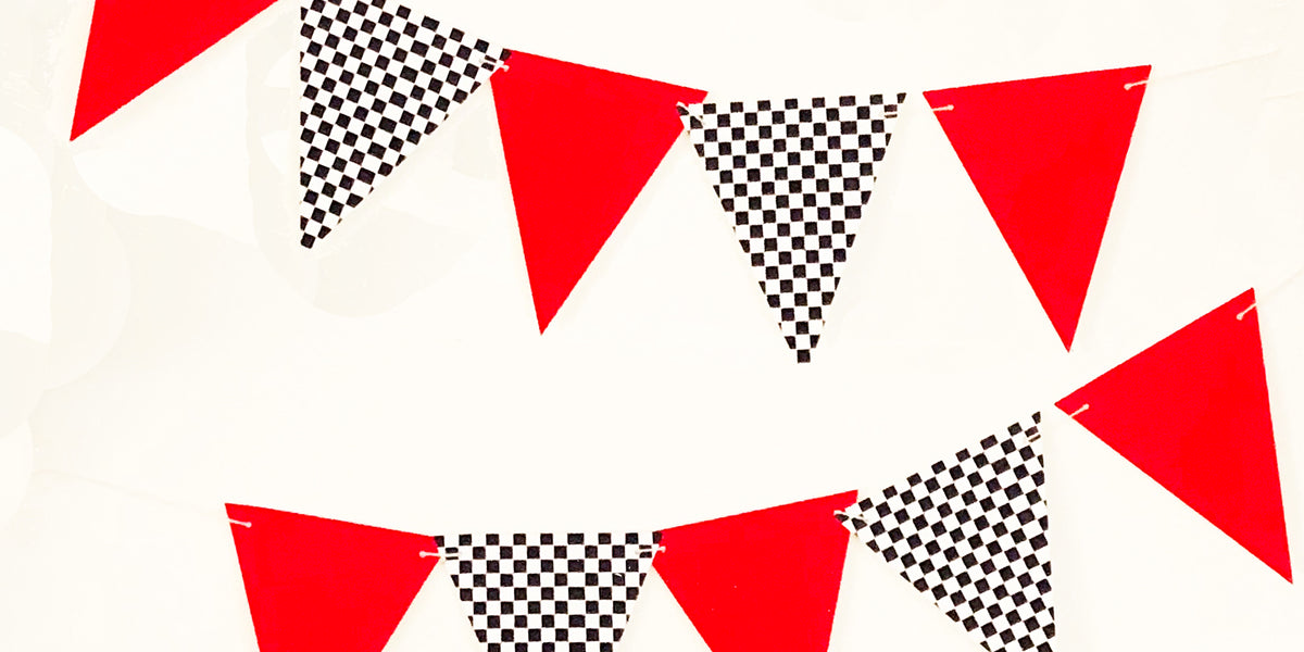 Race Car Birthday Decorations | Checkered Flag Banner – Swanky Party Box race-car-birthday-decorations-checkered-flag-banner-swanky-party-box