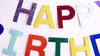 Large Happy Birthday Banner, Colorful Glitter Birthday Party Sign, Multicolor Letter Garland, Happy Birthday Photo Prop