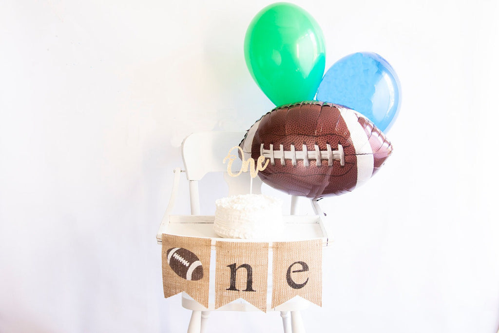 Football First Birthday Decor  Football One Year Party Pack