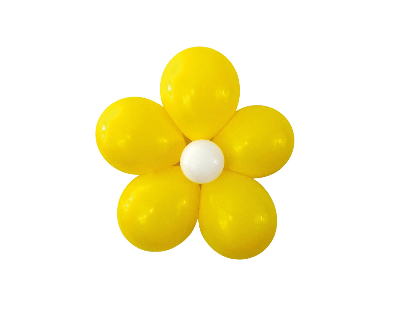 Yellow and White Large Flower Balloon Kit | Flower Backdrop