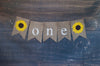 Sunflower Banner, First Birthday Banner, 1st Birthday Decor, Sunflower Theme Birthday, Sunflower Burlap Banner, 1st Birthday Sunflower, B398