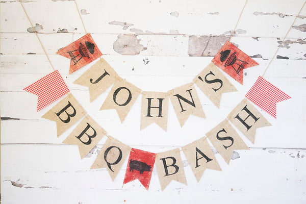 BBQ Party, BBQ Banner, Barbecue Party Decoration, bbq baby shower sign, BBQ Bash, B612