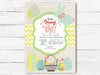 Digital Easter First Birthday Invitation, Bunny Themed Party, Easter Egg, Easter Basket, Some Bunny is Turning One , Easter Party, C047