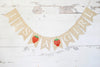 Strawberry Baby Shower Decor, It's A Strawberry Girl Banner, Strawberry Nursery Sign, Summer Gender Reveal, Baby Shower Garland, B741