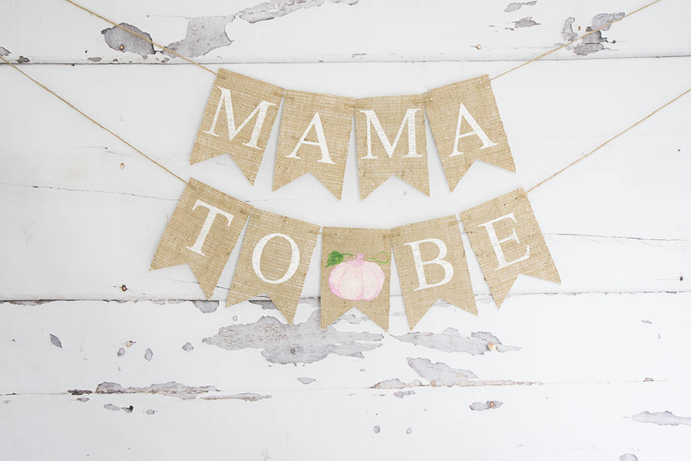 Fall Baby Shower Decor, Mama To Be Banner, Pumpkin Baby Shower Decor, Mom To Be Banner, Baby Shower Banner, Watercolor Pumpkin, B870