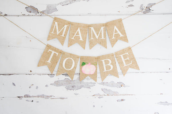 Fall Baby Shower Decor, Mama To Be Banner, Pumpkin Baby Shower Decor, Mom To Be Banner, Baby Shower Banner, Watercolor Pumpkin, B870