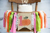 Fall 1st Birthday Banner, Fall Birthday Decor, Little Pumpkin Sign, Pumpkin Highchair Banner, Cake Smash Prop, Fall Party Photo Prop, HC001