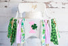 St. Patricks Day Highchair Banner, Girl's St. Patrick's Day Party Banner, First Birthday Paddy's Day,  Pink 1 Year Old Party Decor, HC046