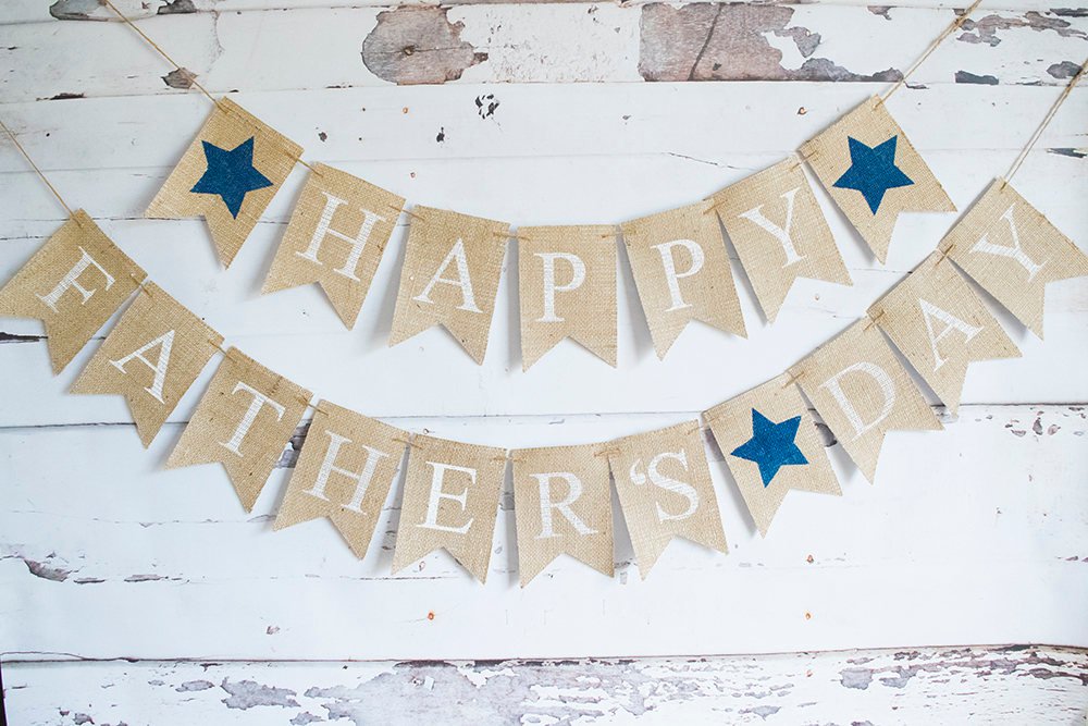 Happy Father's Day Banner, Father's Day Decor, Dad's Celebration Sign, B650