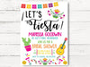 Fiesta Bridal Shower Invitation, Cactus Bridal Shower, Fiesta Invitation, Tying the Knot Invite, Cactus Party, C102