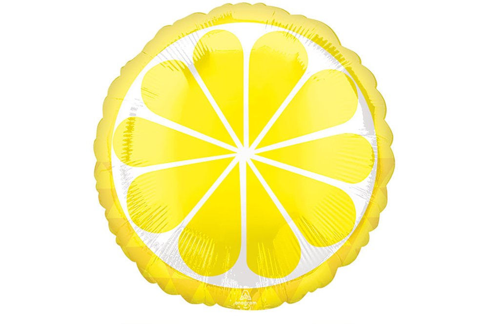 Lemon Balloon, Lemonade Party Decor, Summer Party Decoration, Lemonade Stand Decor,  Lemonade Photo Prop, Foil Lemon Balloon